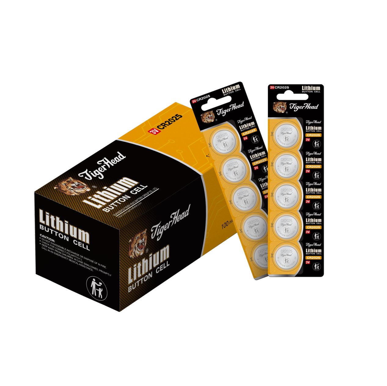 Pila de bot&oacute;n de litio Tiger Head de 3 V