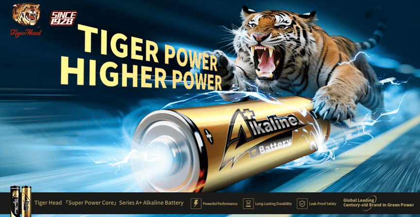 Pila alcalina A+ de Tigerhead