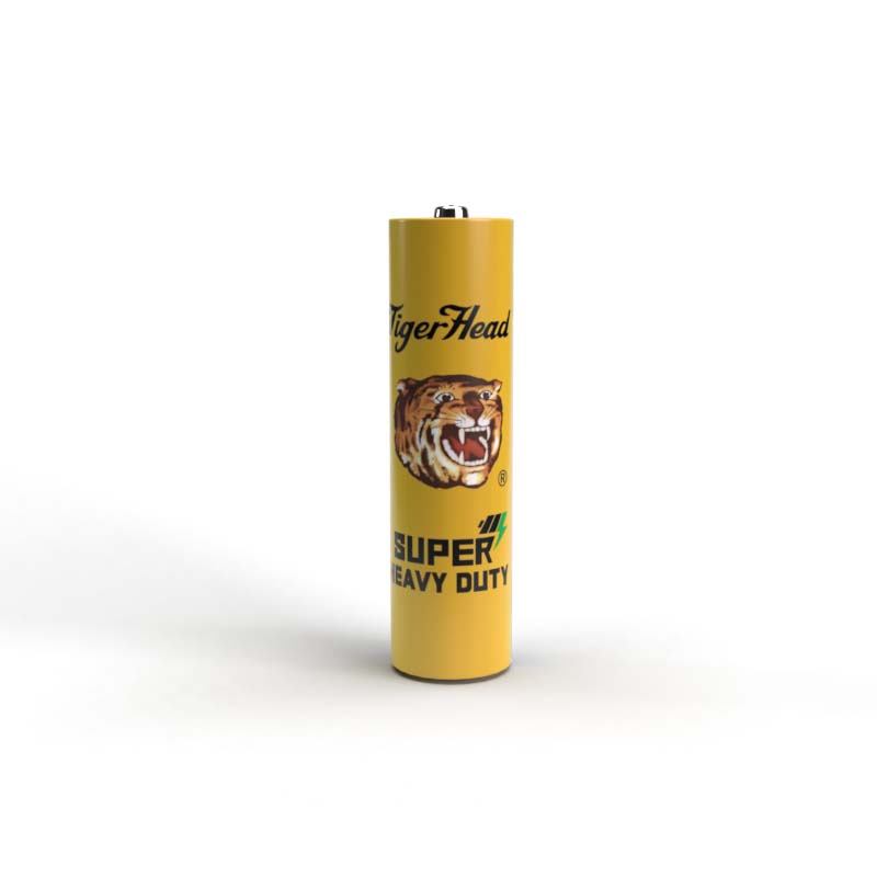 Batería Tiger Head de zinc-carbono para trabajo pesado, tamaño AA, R6p