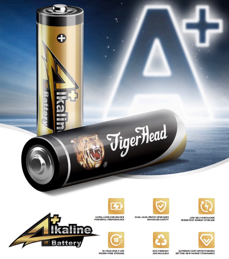 Pila alcalina Tigerhead A+